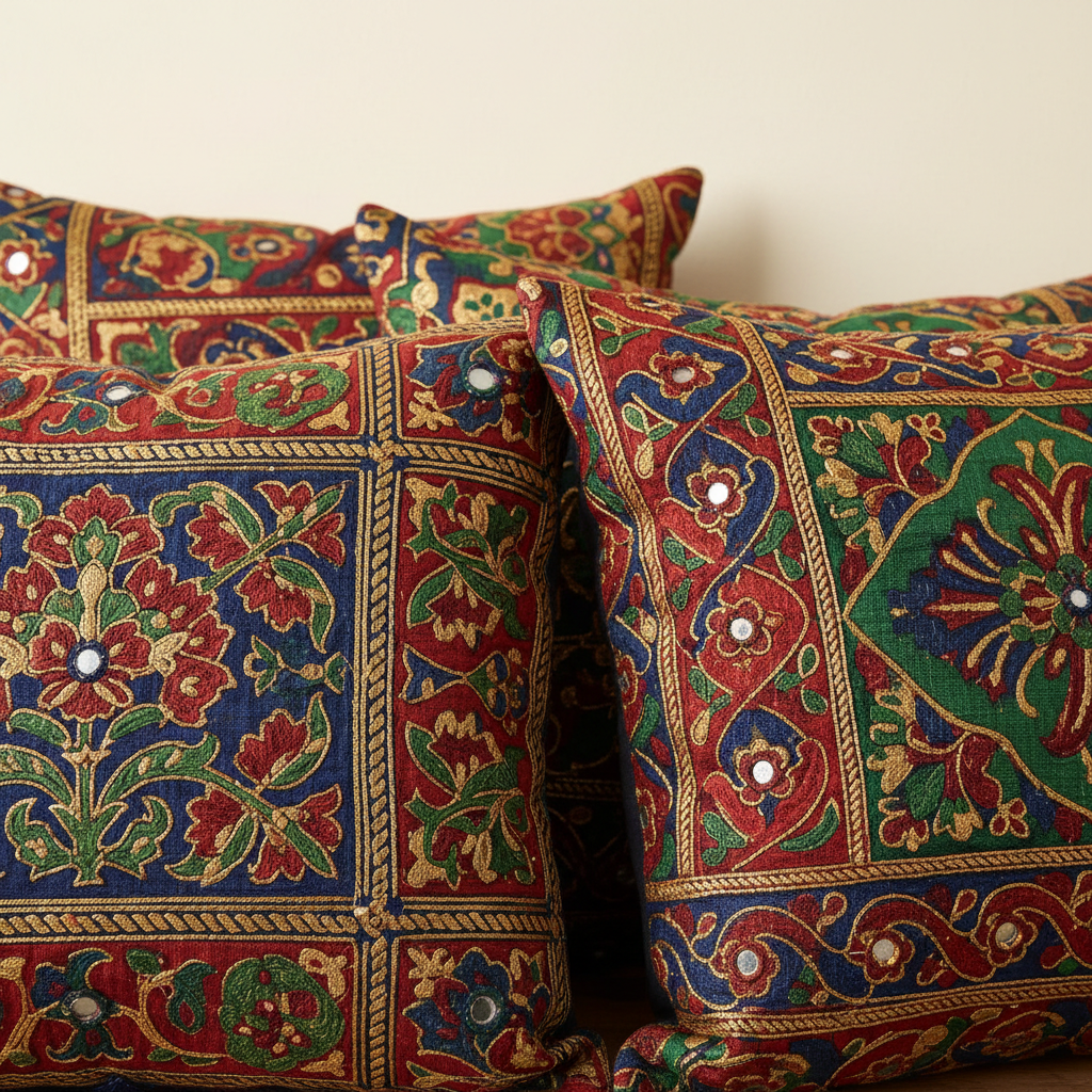 Riwaaz Decorative Throw Pillow - Pattern Detail